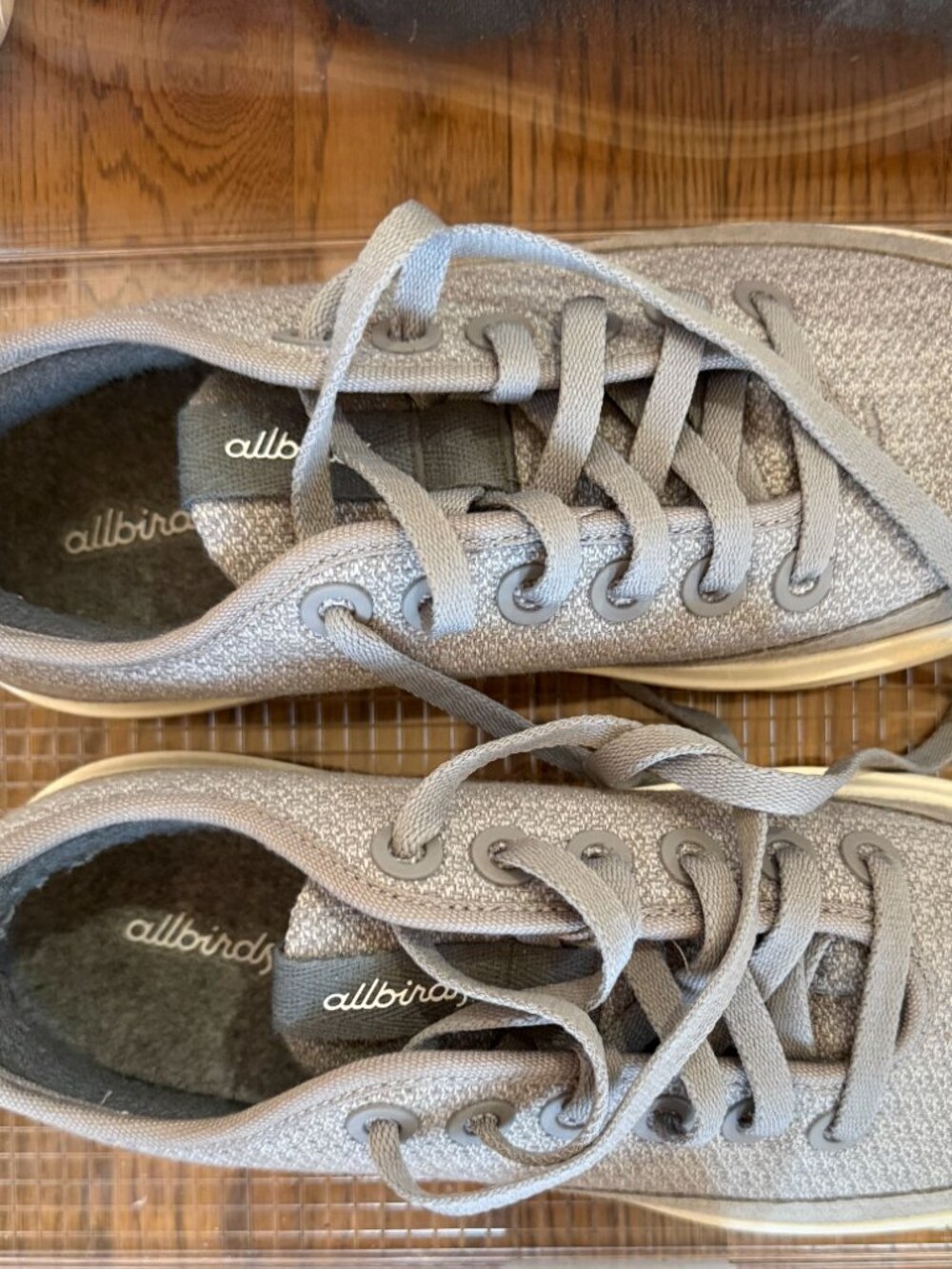 Allbirds Wool Pipers Sneakers Mens Size 9 Gray Lace-Up Casual Shoes